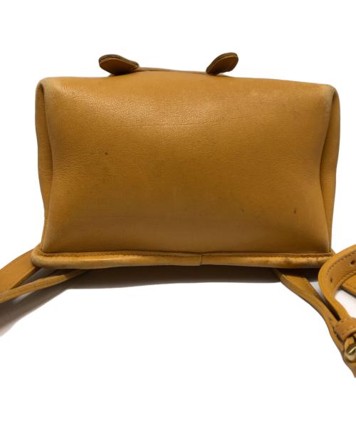 COACH（コーチ）COACH (コーチ) レザーミニリュック イエローの古着・服飾アイテム