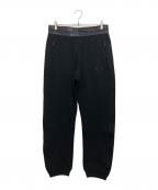 adidas Originals×MONCLERアディダスオリジナル×モンクレール）の古着「Drawcord-waist cotton-jersey track pants」｜ブラック