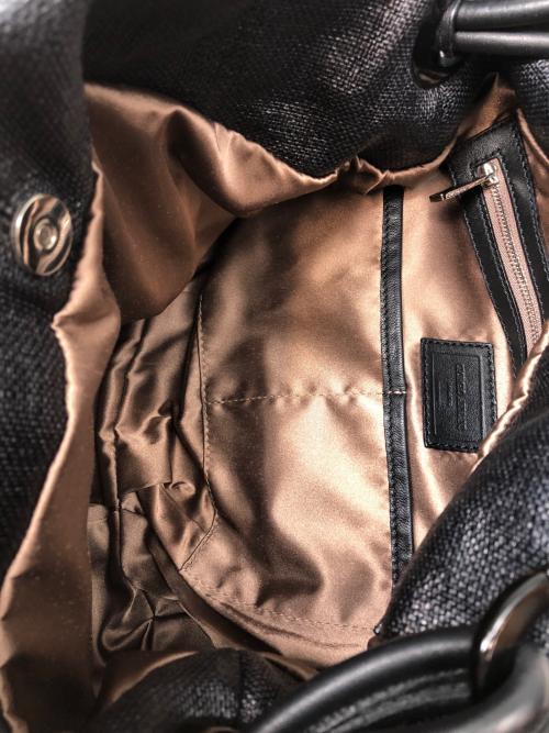 GIORGIO ARMANI（ジョルジョアルマーニ）GIORGIO ARMANI (ジョルジョアルマーニ) ワンショルダーバッグ ブラックの古着・服飾アイテム