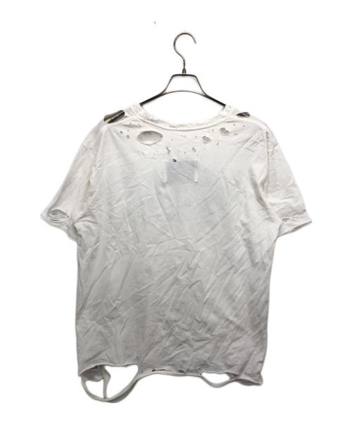 TEPPEI FURUYAMA（テッペイフルヤマ）TEPPEI FURUYAMA (テッペイフルヤマ) ダメージ加工カットソー ホワイト サイズ:記載なしの古着・服飾アイテム