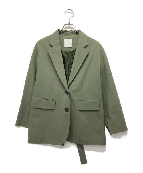 CLANE（クラネ）CLANE (クラネ) ミックスカラーベルトジャケット カーキ サイズ:1の古着・服飾アイテム