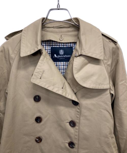 Aquascutum（アクアスキュータム）Aquascutum (アクアスキュータム) ライナー付トレンチコート ブラウン サイズ:6の古着・服飾アイテム