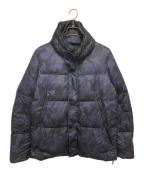 DUNOデュノ）の古着「カモフラ柄ダウンジャケット」｜ネイビー