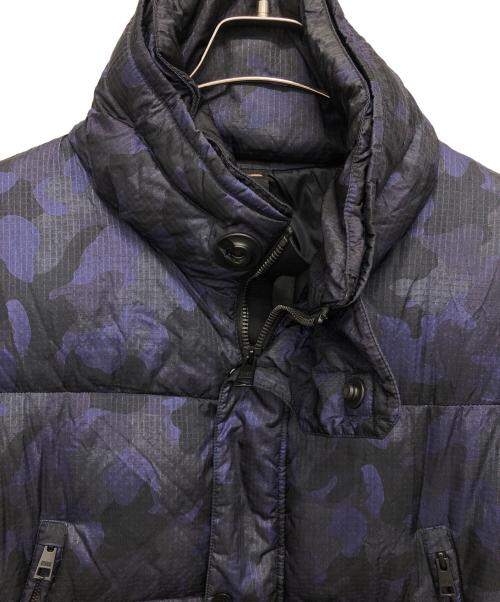 DUNO（デュノ）DUNO (デュノ) カモフラ柄ダウンジャケット ネイビー サイズ:48の古着・服飾アイテム
