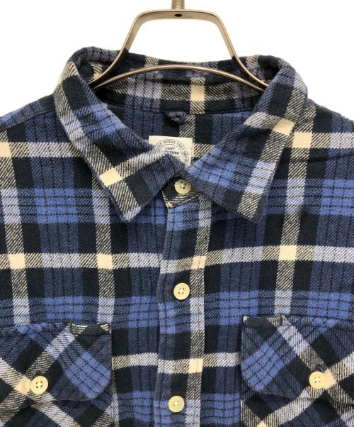 WTAPS（ダブルタップス）WTAPS (ダブルタップス) チェックネルシャツ ブルー サイズ:Mの古着・服飾アイテム