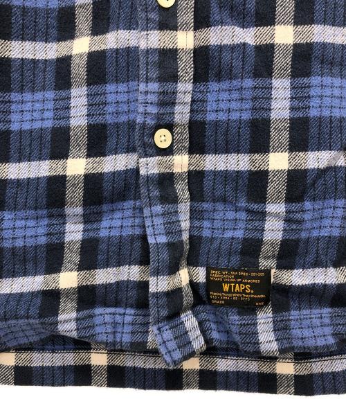 WTAPS（ダブルタップス）WTAPS (ダブルタップス) チェックネルシャツ ブルー サイズ:Mの古着・服飾アイテム