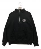 HUFハフ）の古着「Regional Half ZIP FLEECE」｜ブラック