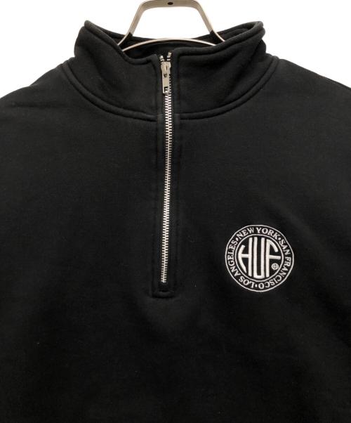 HUF（ハフ）HUF (ハフ) Regional Half ZIP FLEECE ブラック サイズ:Lの古着・服飾アイテム