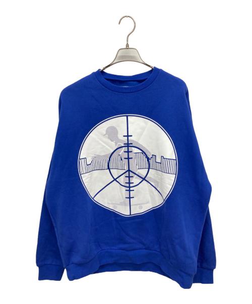 EVISEN（エビセン）EVISEN (エビセン) BIAS DOGS AIM CREW SWEAT ブルー サイズ:Lの古着・服飾アイテム
