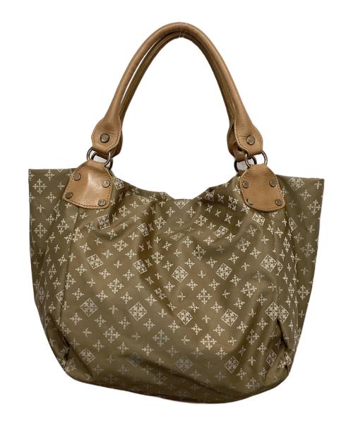 russet（ラシット）russet (ラシット) モノグラムハンドバッグ ブラウンの古着・服飾アイテム