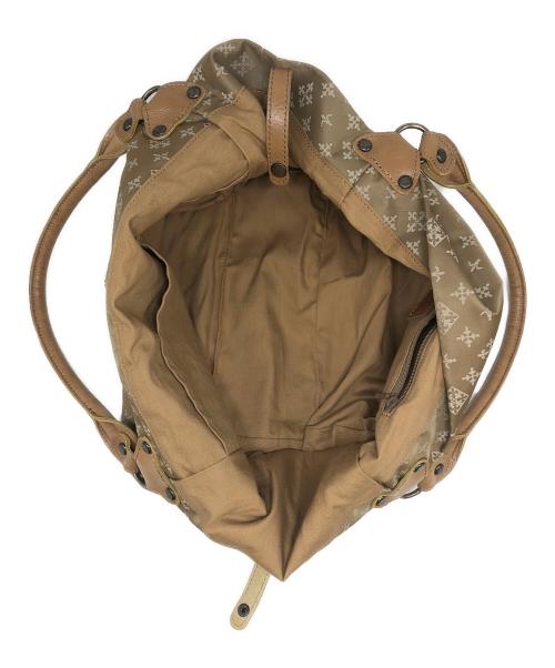 russet（ラシット）russet (ラシット) モノグラムハンドバッグ ブラウンの古着・服飾アイテム