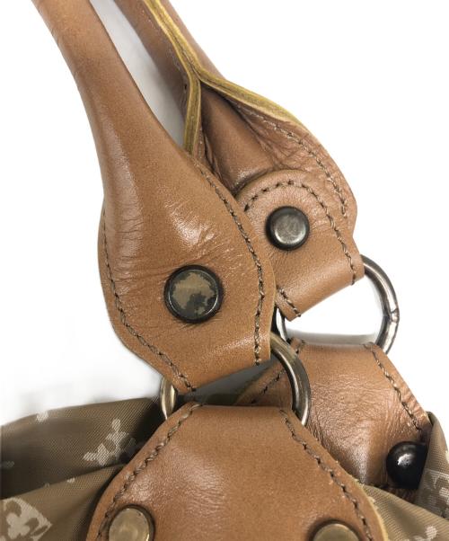 russet（ラシット）russet (ラシット) モノグラムハンドバッグ ブラウンの古着・服飾アイテム