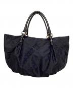 russetラシット）の古着「モノグラムハンドバッグ」｜ネイビー