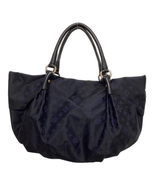 russet（ラシット）russet (ラシット) モノグラムハンドバッグ ネイビーの古着・服飾アイテム