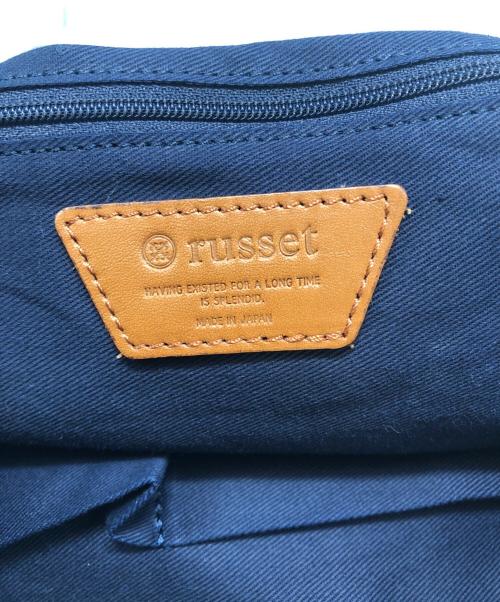 russet（ラシット）russet (ラシット) モノグラムハンドバッグ ネイビーの古着・服飾アイテム