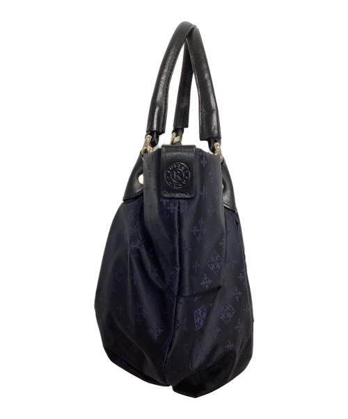 russet（ラシット）russet (ラシット) モノグラムハンドバッグ ネイビーの古着・服飾アイテム