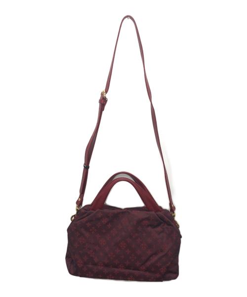 russet（ラシット）russet (ラシット) モノグラム2WAYバッグ レッドの古着・服飾アイテム