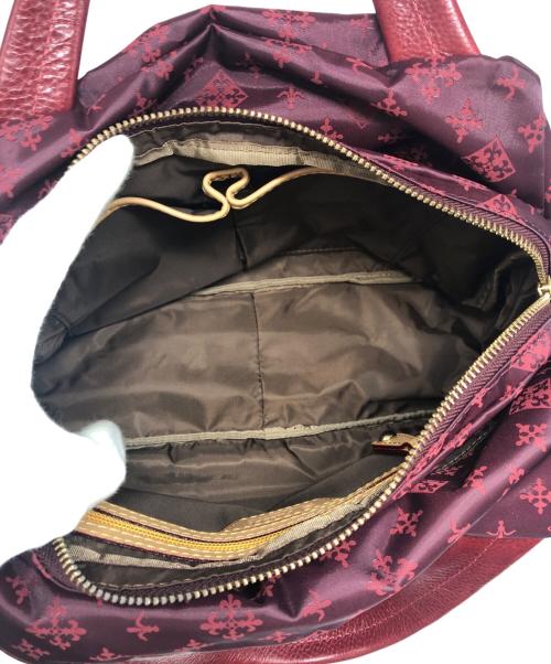 russet（ラシット）russet (ラシット) モノグラム2WAYバッグ レッドの古着・服飾アイテム