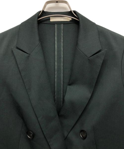 icB（アイシービー）icB (アイシービー) ダブルジャケット グリーン サイズ:4の古着・服飾アイテム