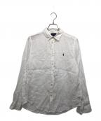 POLO RALPH LAURENポロ・ラルフローレン）の古着「リネンシャツ」｜ホワイト