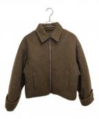 juhaユハ）の古着「MOHAIR SHAGGY PADDED BLOUSON」｜ブラウン