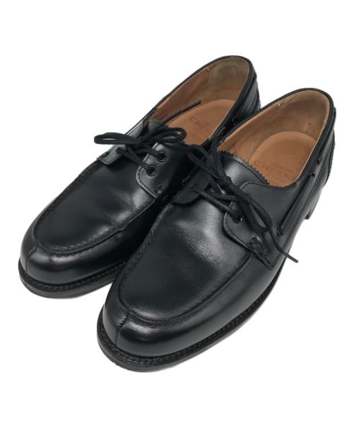 JOSEPH CHEANEY（ジョセフチーニー）JOSEPH CHEANEY (ジョセフチーニー) デッキシューズ ブラック サイズ:UK7の古着・服飾アイテム