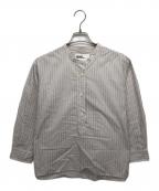 MHLエムエイチエル）の古着「TRAM STRIPE COTTON」｜ベージュ