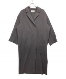 ETRE TOKYO（エトレトウキョウ）の古着「ワイドストールリバーコート」｜グレー