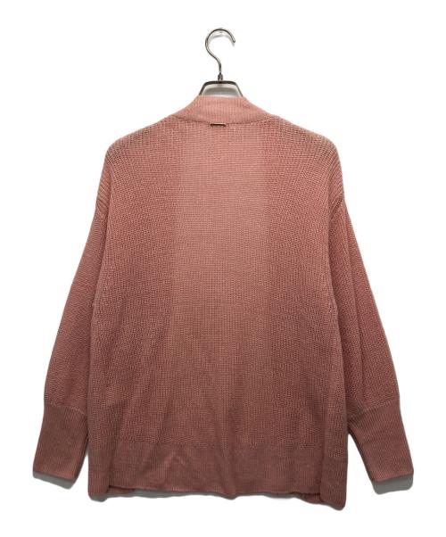 自由区（ジユウク）自由区 (ジユウク) リネンミドルゲージニットカーディガン ライトピンク/ピンク サイズ:38の古着・服飾アイテム