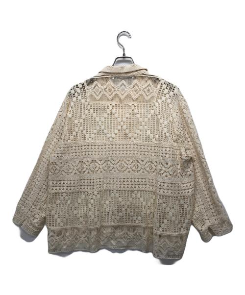 FRAMeWORK（フレームワーク）FRAMeWORK (フレームワーク) アンティークレースオープンカラーシャツ ベージュ サイズ:記載なしの古着・服飾アイテム