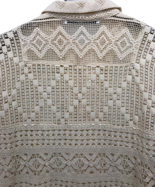 FRAMeWORK（フレームワーク）FRAMeWORK (フレームワーク) アンティークレースオープンカラーシャツ ベージュ サイズ:記載なしの古着・服飾アイテム