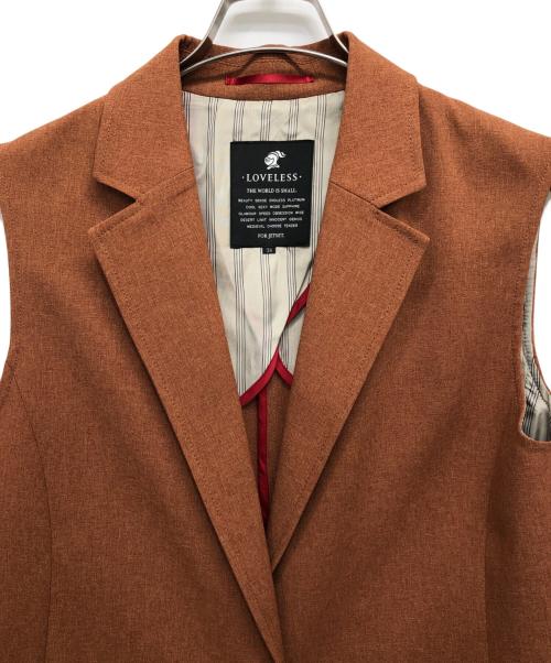LOVELESS（ラブレス）LOVELESS (ラブレス) ロングジレ ブラウン サイズ:34の古着・服飾アイテム