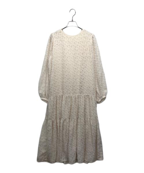 RAY BEAMS（レイ ビームス）RAY BEAMS (レイ ビームス) フリンジ ティアード ワンピース ベージュ サイズ:記載なしの古着・服飾アイテム