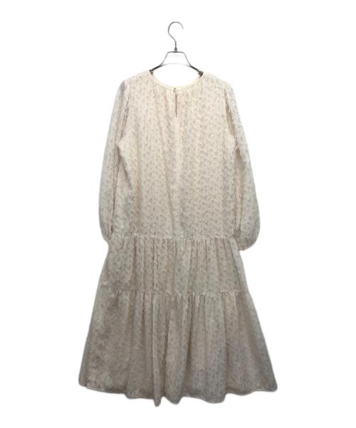 RAY BEAMS（レイ ビームス）RAY BEAMS (レイ ビームス) フリンジ ティアード ワンピース ベージュ サイズ:記載なしの古着・服飾アイテム