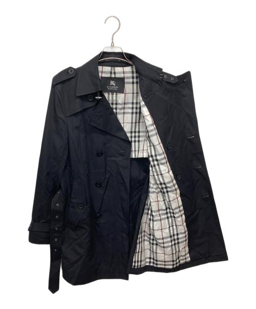 BURBERRY BLACK LABEL（バーバリーブラックレーベル）BURBERRY BLACK LABEL (バーバリーブラックレーベル) トレンチコート ブラック サイズ:Mの古着・服飾アイテム