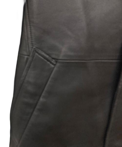 BURBERRY BLACK LABEL（バーバリーブラックレーベル）BURBERRY BLACK LABEL (バーバリーブラックレーベル) レザーコート ブラック サイズ:Mの古着・服飾アイテム