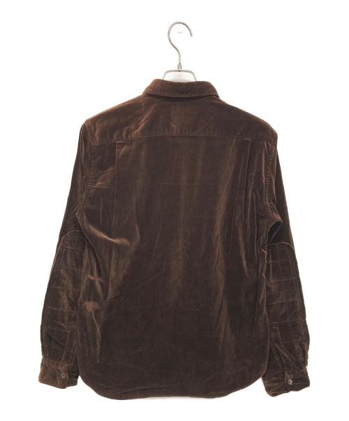 COMME des GARCONS HOMME（コムデギャルソン オム）COMME des GARCONS HOMME (コムデギャルソン オム) ベロア切替コーデュロイシャツ ブラウン サイズ:Sの古着・服飾アイテム