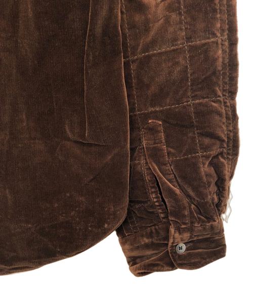 COMME des GARCONS HOMME（コムデギャルソン オム）COMME des GARCONS HOMME (コムデギャルソン オム) ベロア切替コーデュロイシャツ ブラウン サイズ:Sの古着・服飾アイテム