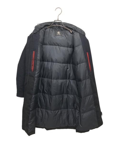 PS Paul Smith（ＰＳポールスミス）PS Paul Smith (ＰＳポールスミス) 中綿コート ブラック×ネイビー サイズ:40の古着・服飾アイテム