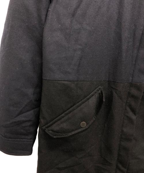 PS Paul Smith（ＰＳポールスミス）PS Paul Smith (ＰＳポールスミス) 中綿コート ブラック×ネイビー サイズ:40の古着・服飾アイテム