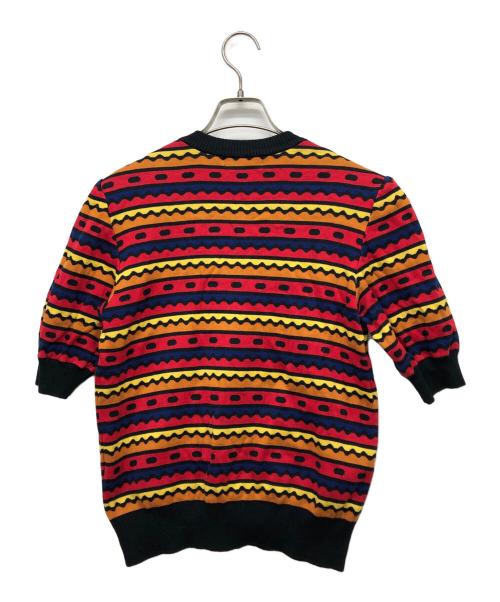 Yves Saint Laurent（イヴサンローラン）Yves Saint Laurent (イヴサンローラン) 総柄半袖カーディガン マルチカラー サイズ:Mの古着・服飾アイテム