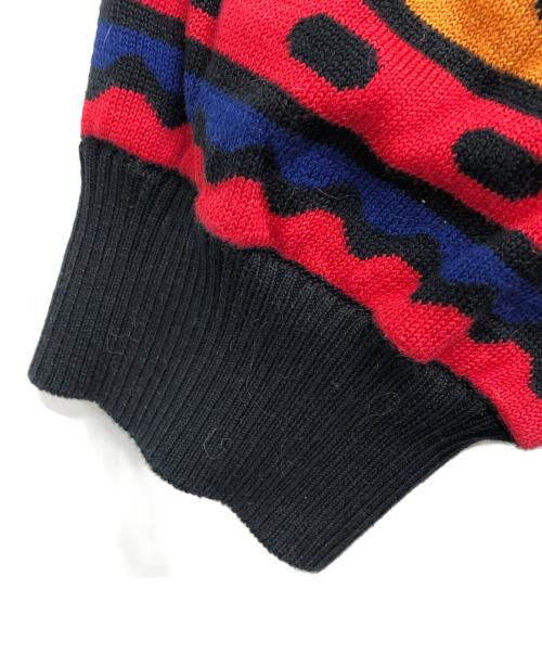 Yves Saint Laurent（イヴサンローラン）Yves Saint Laurent (イヴサンローラン) 総柄半袖カーディガン マルチカラー サイズ:Mの古着・服飾アイテム