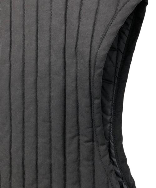 LAVENHAM（ラベンハム）LAVENHAM (ラベンハム) ドロップショルダーロングベスト ブラック サイズ:36の古着・服飾アイテム