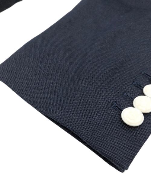 UNITED ARROWS（ユナイテッドアローズ）UNITED ARROWS (ユナイテッドアローズ) リネンブレザーテーラードジャケット ネイビー サイズ:38の古着・服飾アイテム