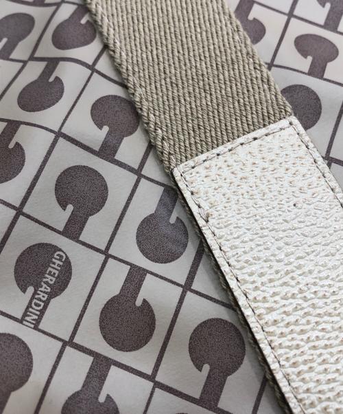 GHERARDINI（ゲラルディーニ）GHERARDINI (ゲラルディーニ) 総柄トートバッグ ブラウンの古着・服飾アイテム