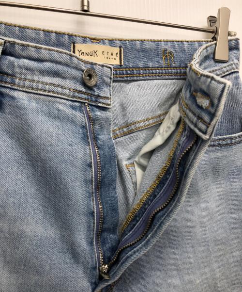 YANUK（ヤヌーク）YANUK (ヤヌーク) ETRE TOKYO (エトレトウキョウ) Center Crease StraightDenim インディゴ サイズ:25の古着・服飾アイテム