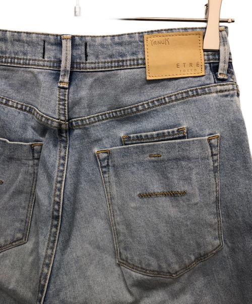 YANUK（ヤヌーク）YANUK (ヤヌーク) ETRE TOKYO (エトレトウキョウ) Center Crease StraightDenim インディゴ サイズ:25の古着・服飾アイテム