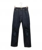YANUK×ETRE TOKYOヤヌーク×エトレトウキョウ）の古着「センタークリースストレートデニム」｜インディゴ