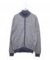 MORGANO（モルガーノ）の古着「ジップニットジャケット」｜ブルー