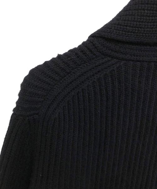 JIL SANDER（ジルサンダー）JIL SANDER (ジルサンダー) ショールカラーケーブルカーディガン ネイビー サイズ:表記無しの古着・服飾アイテム
